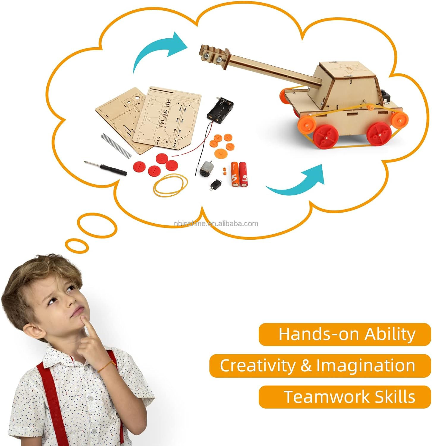 Unisex Wood Building Kits STEM Kit detail 3
