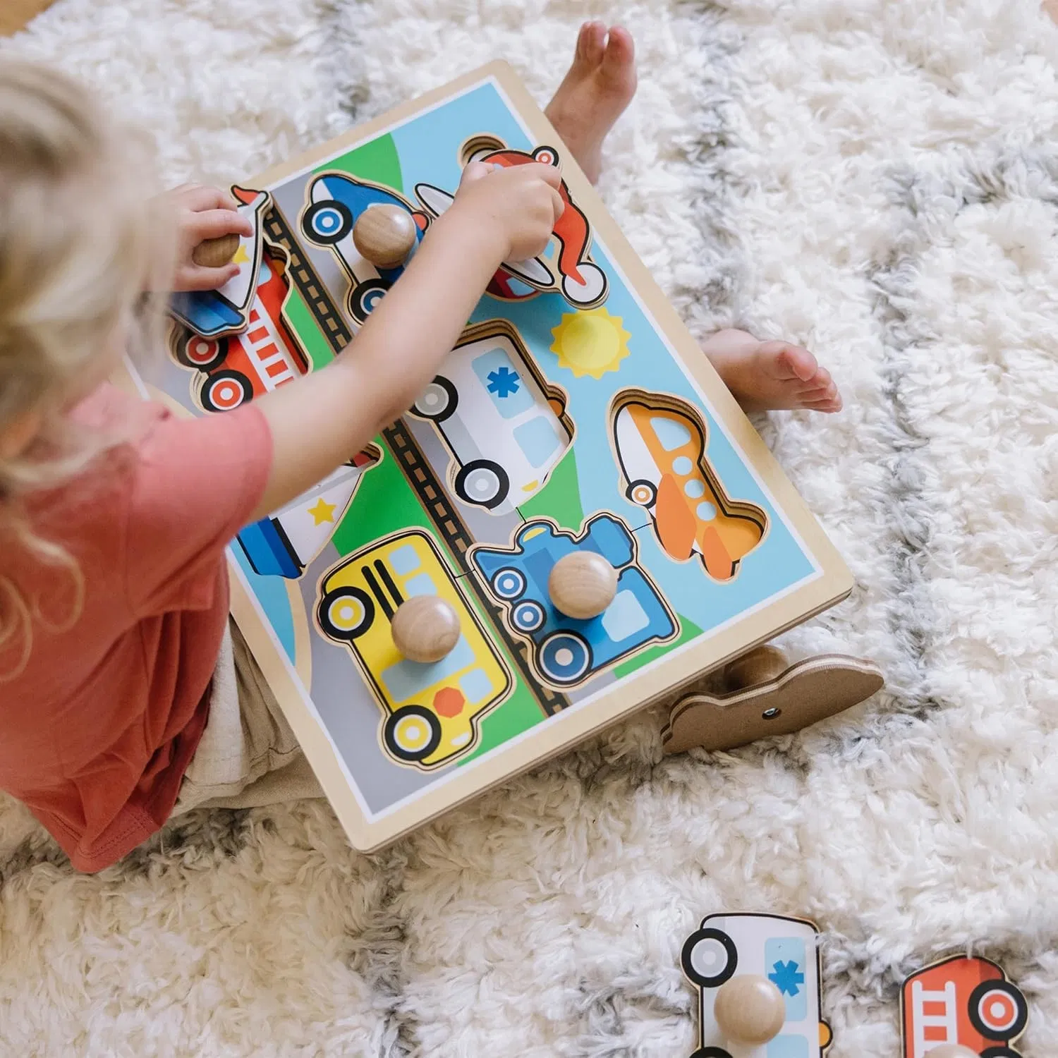 Wooden Peg Puzzle for Toddlers
