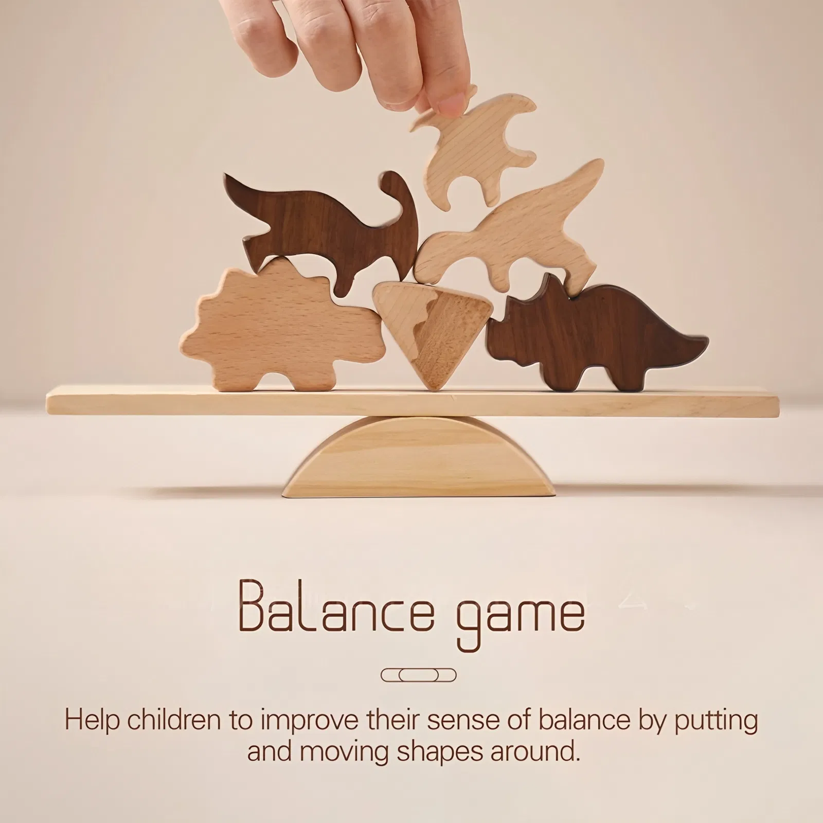 Juegos Y Juguetes Dinosaur Wooden Kids Elephant Camel Balance Game Toys for Children