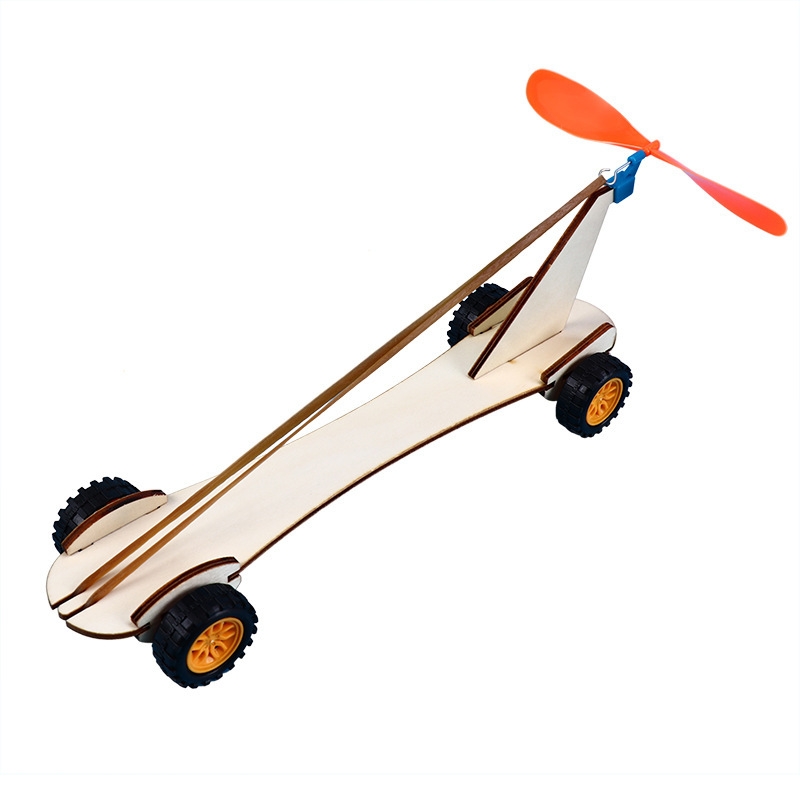 Rubber band power car Kit Detail 3