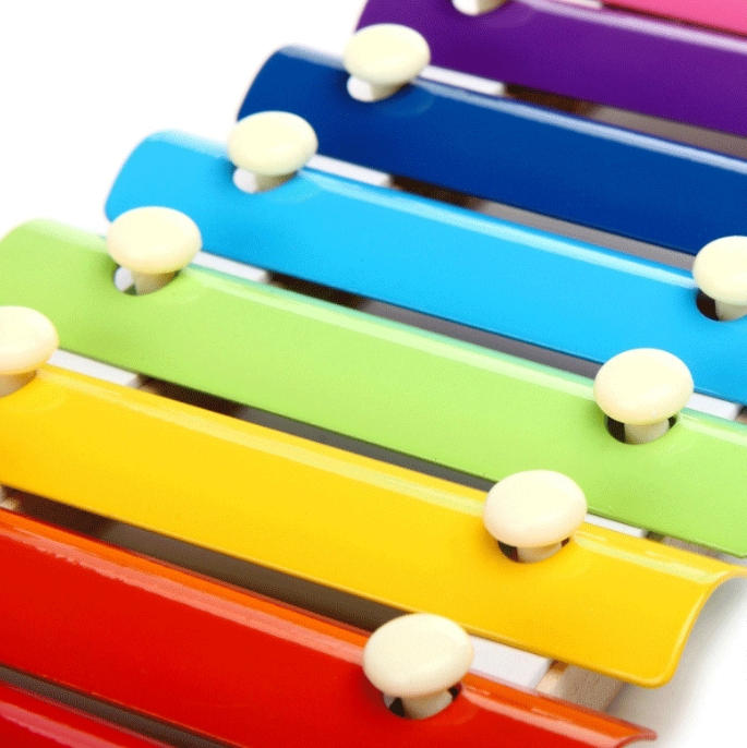 Wooden Kids Musical Percussion Instruments Toys Xylophone 8-Tone Instrumental Games Educational Toys