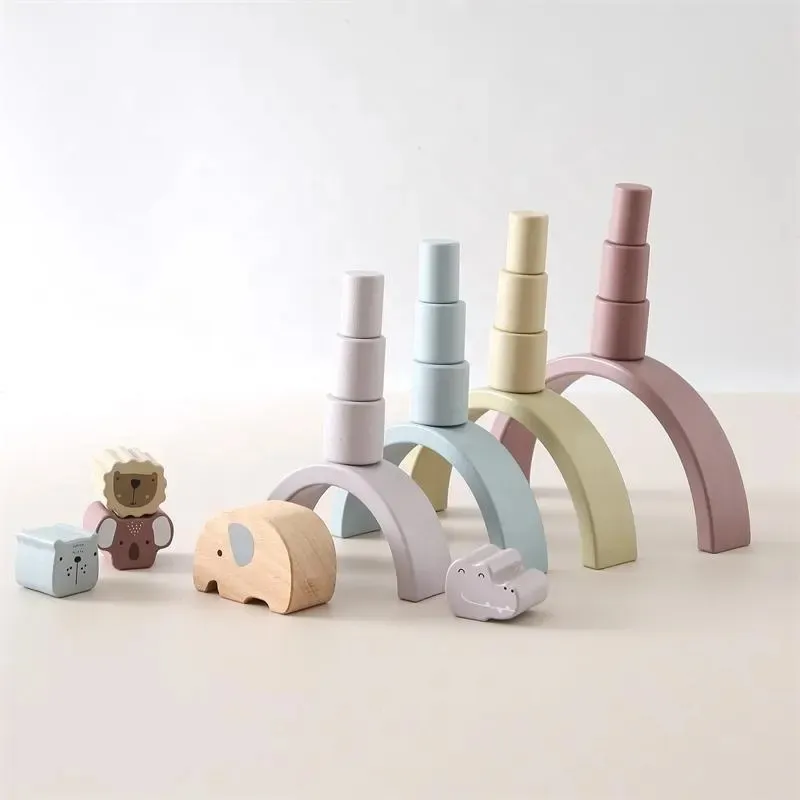 Children Early Learning Educational Toys Wooden Elephant Balance Kid Juguetes Toy