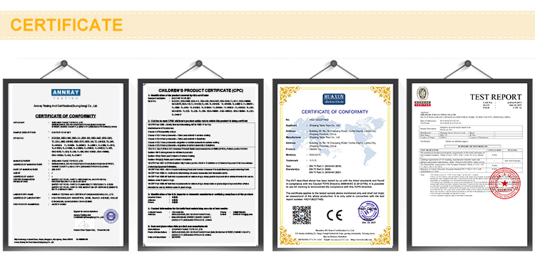 Quality and Safety Certificates
