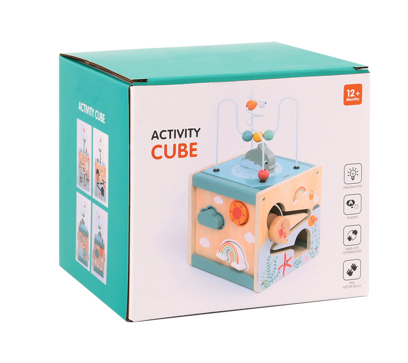 Wooden Activity Cube details