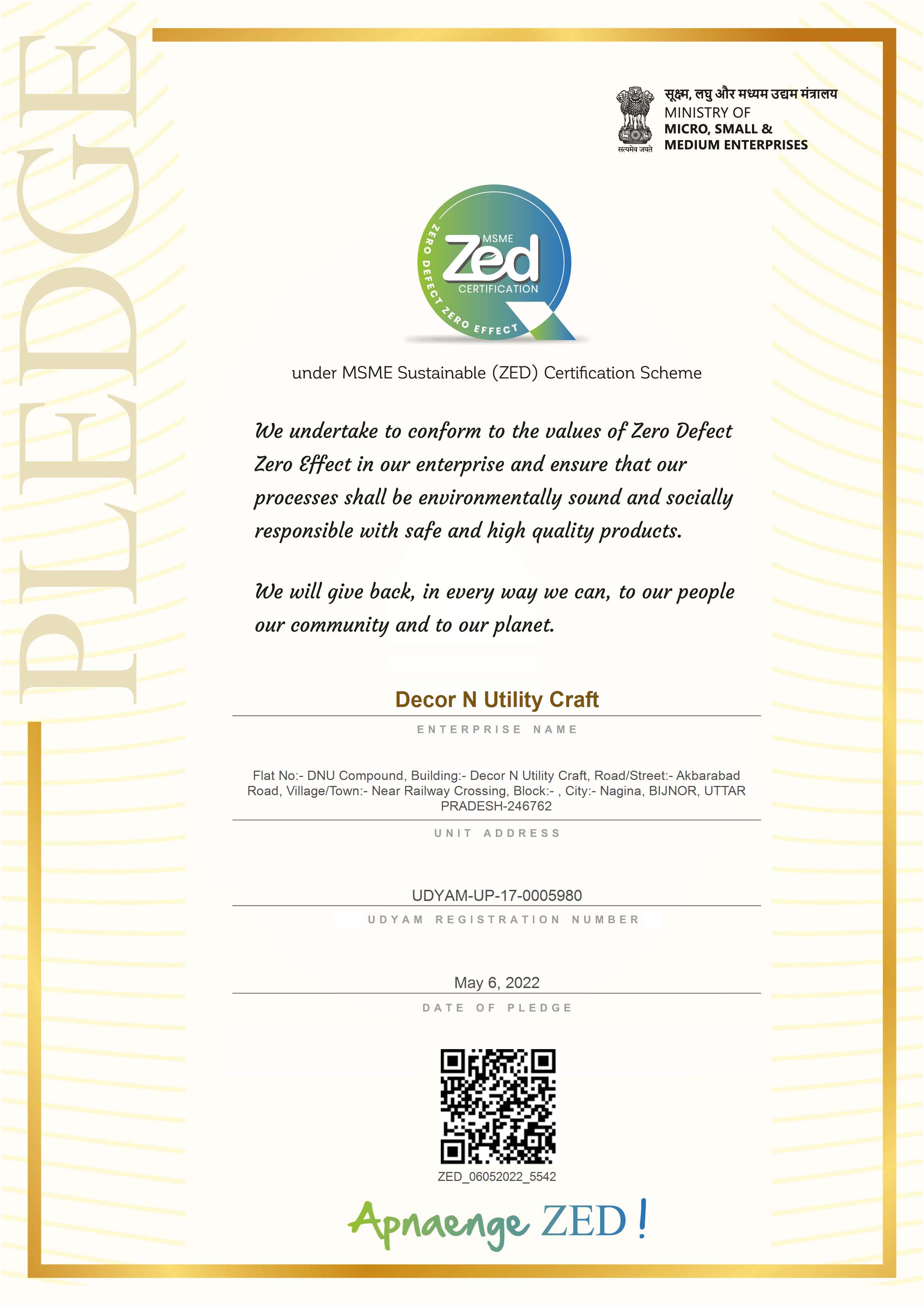 Certification 1