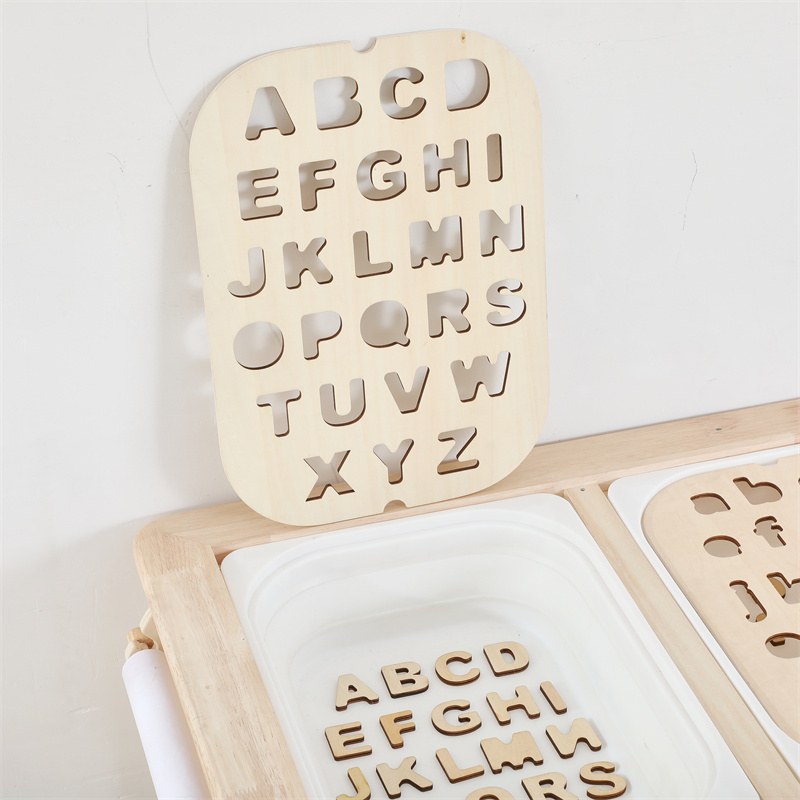 Wooden Sensory Table Board for Baby Educational Toy to Develop Color Cognition and Intelligence