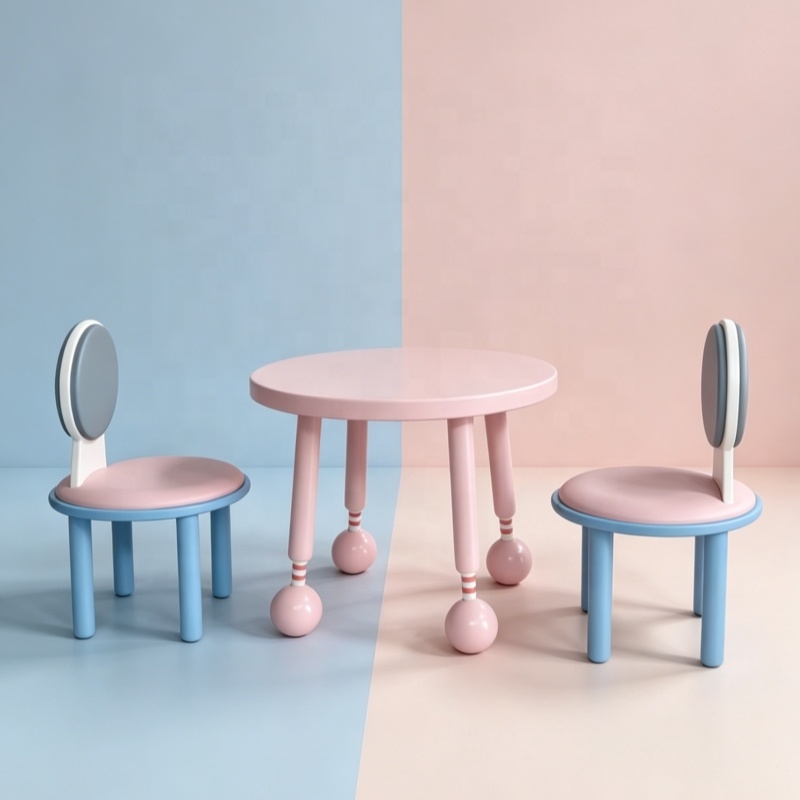 Modern Design Children's Montessori Furniture Toddler Activity Chair Table Set Eco-Friendly Durable School Home Office