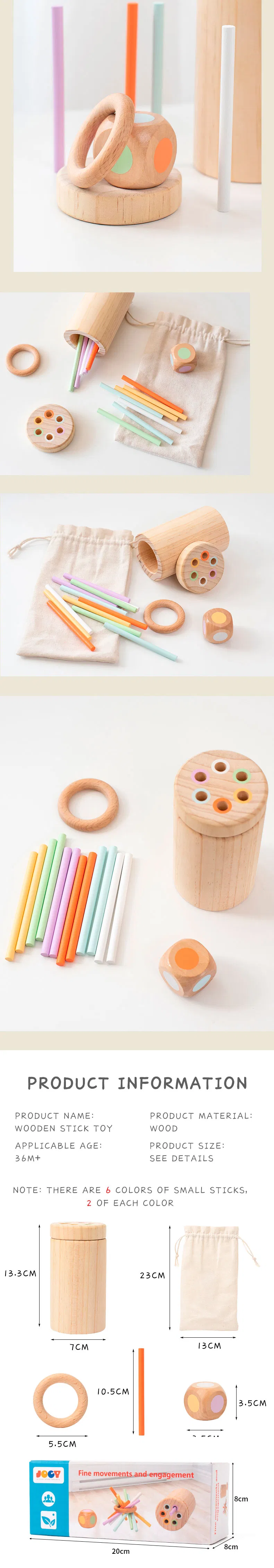 Toddler Safe Wooden Balance Stick Educational Toy