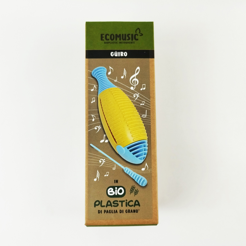Eco Wooden Fish Beating Musical Instruments Early Educational Toy Orff Music Wheat Stalk Material Environment-Friendly Baby Toy