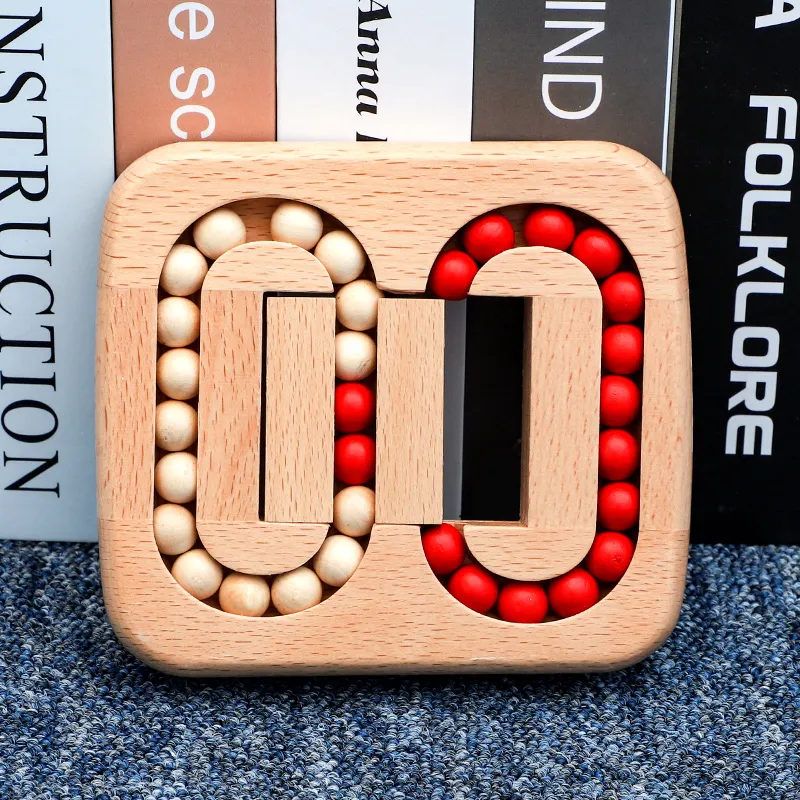 Montessori Fine Motor Skill Wooden Bead Maze Toy
