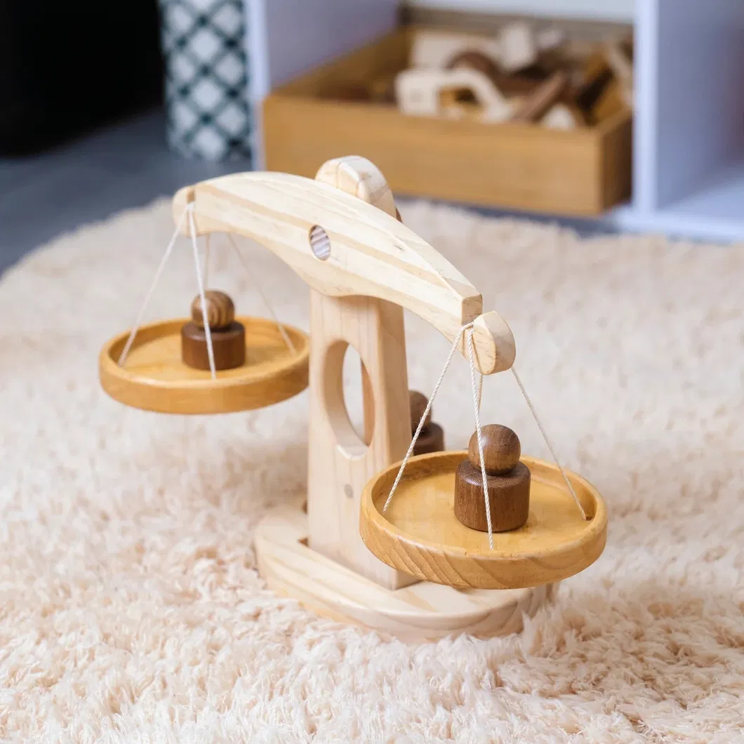 Wooden Montessori Weight Mathematical Balance Balance Toy