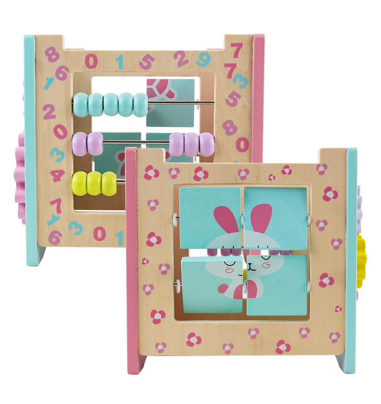 Montessori Wooden Activity Cube Packing and Details
