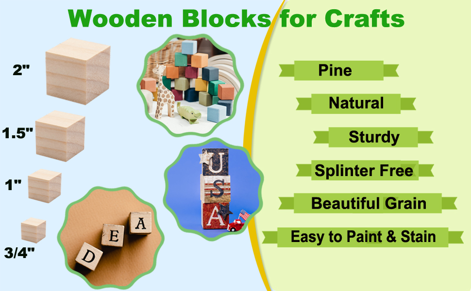 Unfinished Wooden Blocks Specification