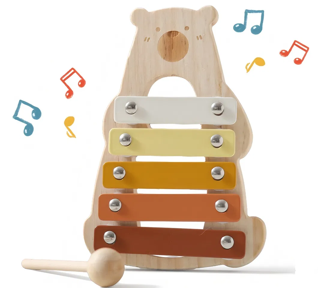 Children Kids Infant Baby Candy Parks Car Christmas Instruments OEM Manufacturer Wholesale Fancy Wooden Musical Set Toy