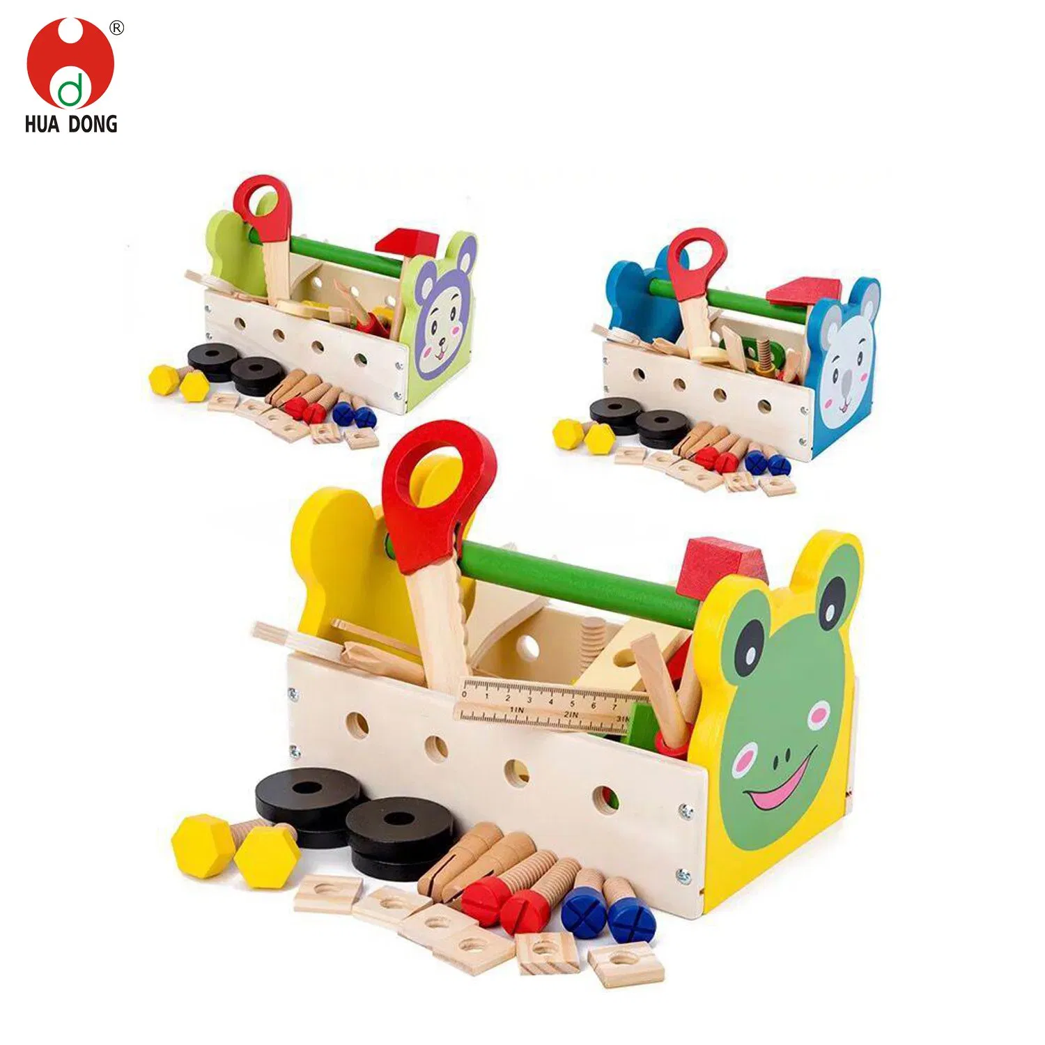 Hot Product Wholesale Children Wooden Toys Eco-friendly Kids Toys Wooden Musical Toys Ringing Bell Fine Motor Skills Development Wooden Rattle Toys