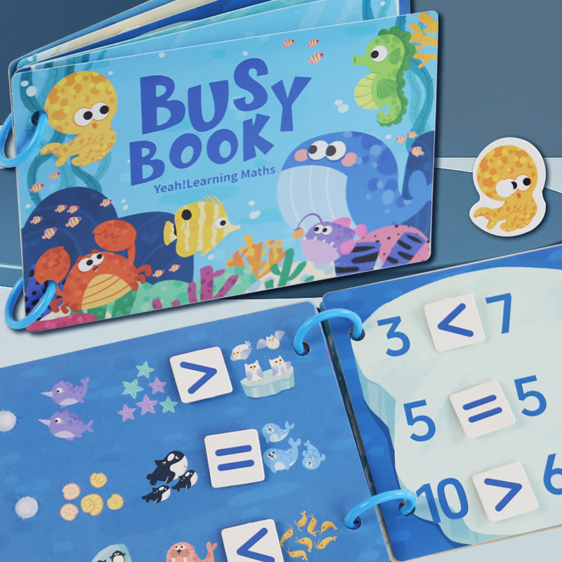 The New Montessori Paper Educational Toys Learning Felt Cloth Book 3D Colorful Puzzle Board Matching Games for Kids Boys Girls