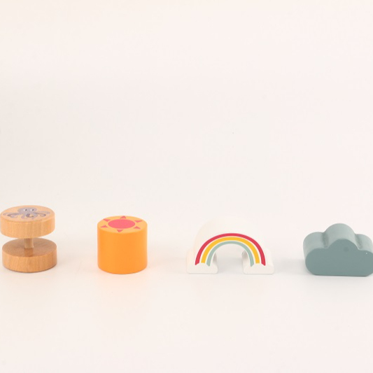 Wooden Toys for Kids Toddlers Pretend Play Activity Cube for Girls and Boys