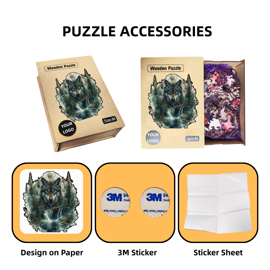 Custom Design A3 5mm Wooden Puzzle Plywood Laser Cut Precision Crafted Jigsaw Puzzles for Gift Giving