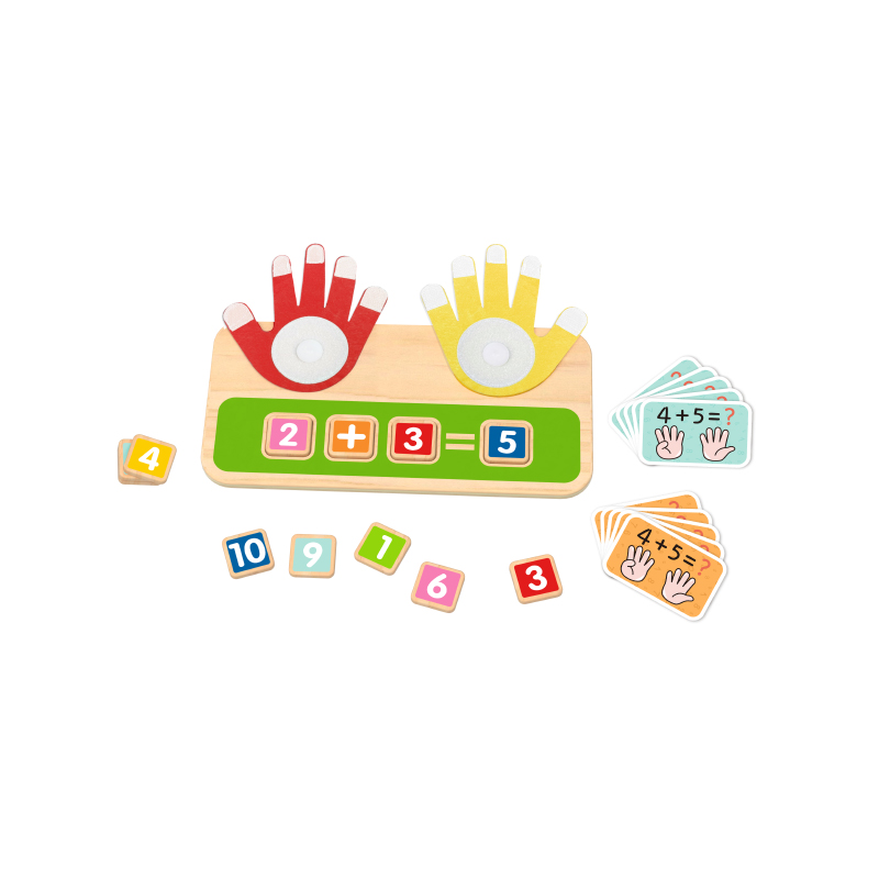 Kids Montessori Finger Counting Math Toys Creativity Early Educational Math Card Intelligence Toys for Kids