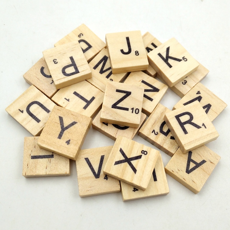 Alphabets Wooden Letters Toy Board-Eco-friendly Polished Wall Hanging for Kids Training &amp; Holiday Decoration