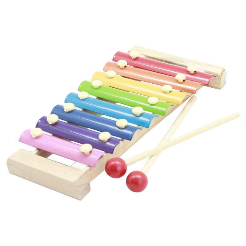 Montessori Educational Wooden Xylophone Eight-Notes Frame Style Musical Funny Toys