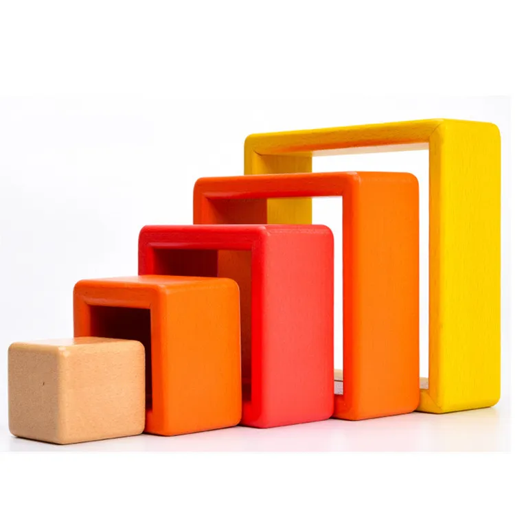 Wooden Balance Building Blocks Children's Early Education Wooden Block Toy