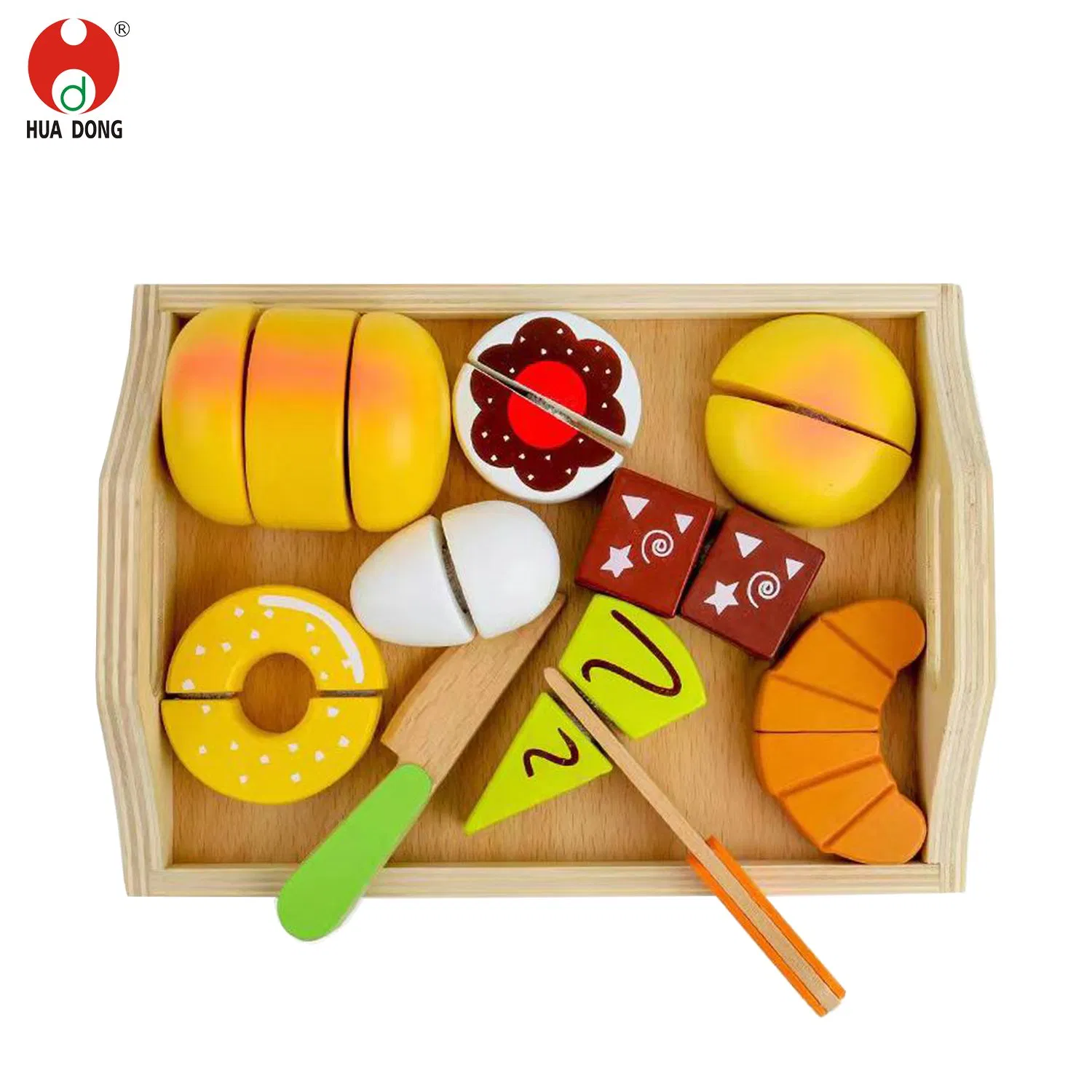 Hot Product Wholesale Children Wooden Toys Eco-friendly Kids Toys Wooden Musical Toys Ringing Bell Fine Motor Skills Development Wooden Rattle Toys