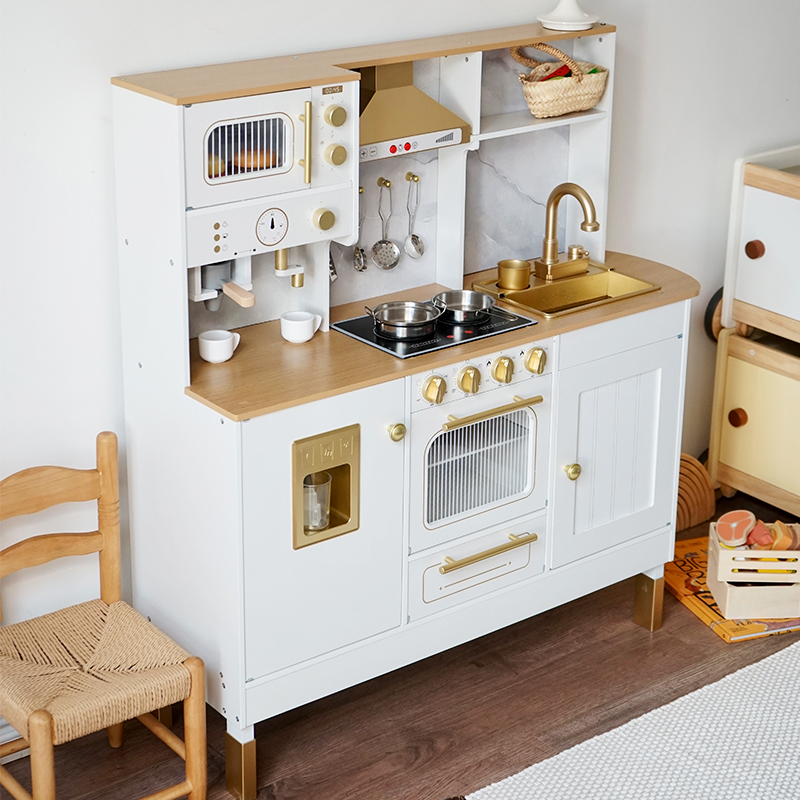 Nunukids Wooden Coffee Kitchen Play Set Toy for Kids Educational Preschool Use Unisex