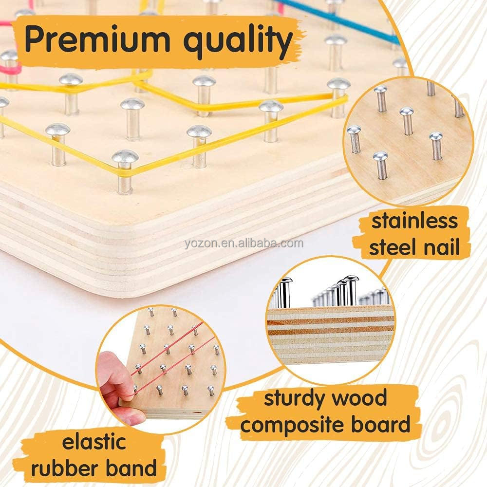 Wooden Geoboard Packaging