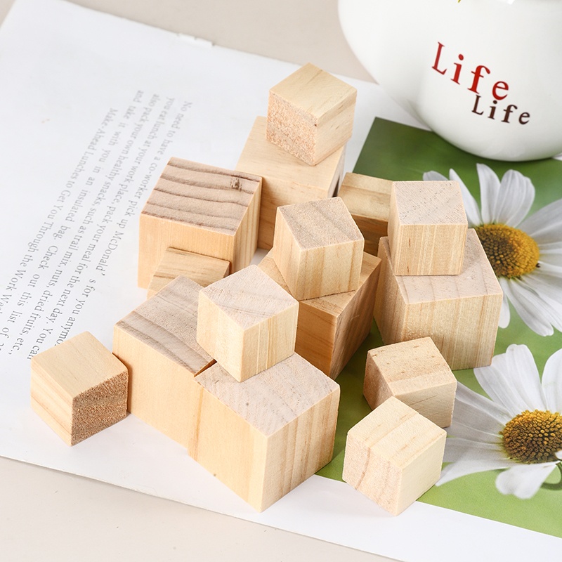China Manufacturers Lotus Cube Building Blocks Elementary School Students Math Teaching Aids Colored Wooden Block Toys