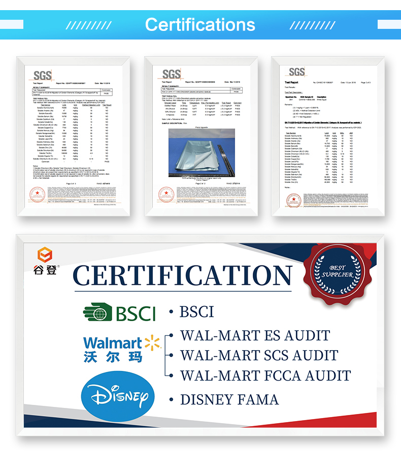 Factory Certifications