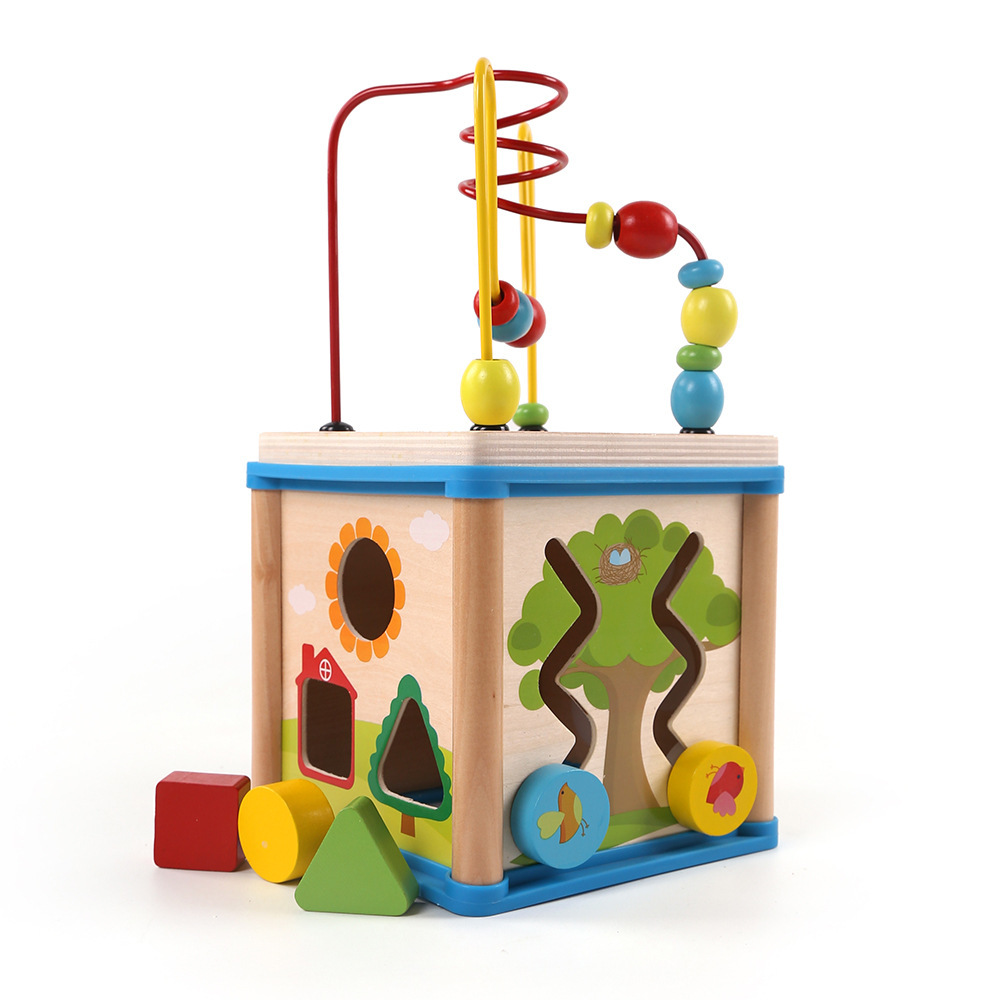 Wooden Activity Cube Detail 5