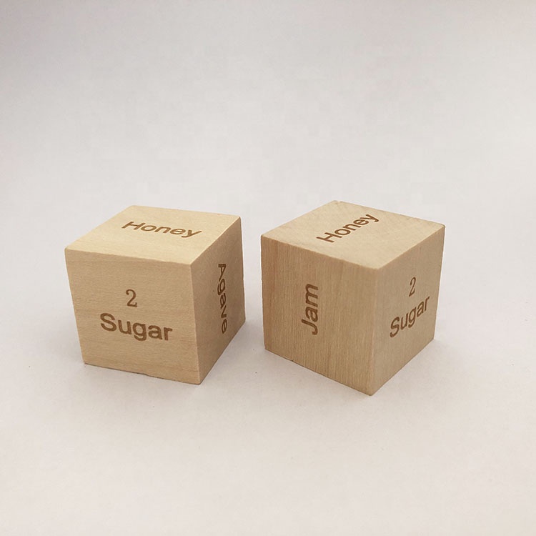 Unfinished 25mm Wooden Blocks Wood Cube Wooden Building Blocks for DIY
