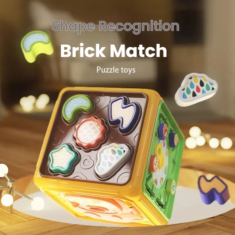 Baby Music Toys Activity Sensory Cubes Toddler Development Learning Puzzle Educational Toys for Kids