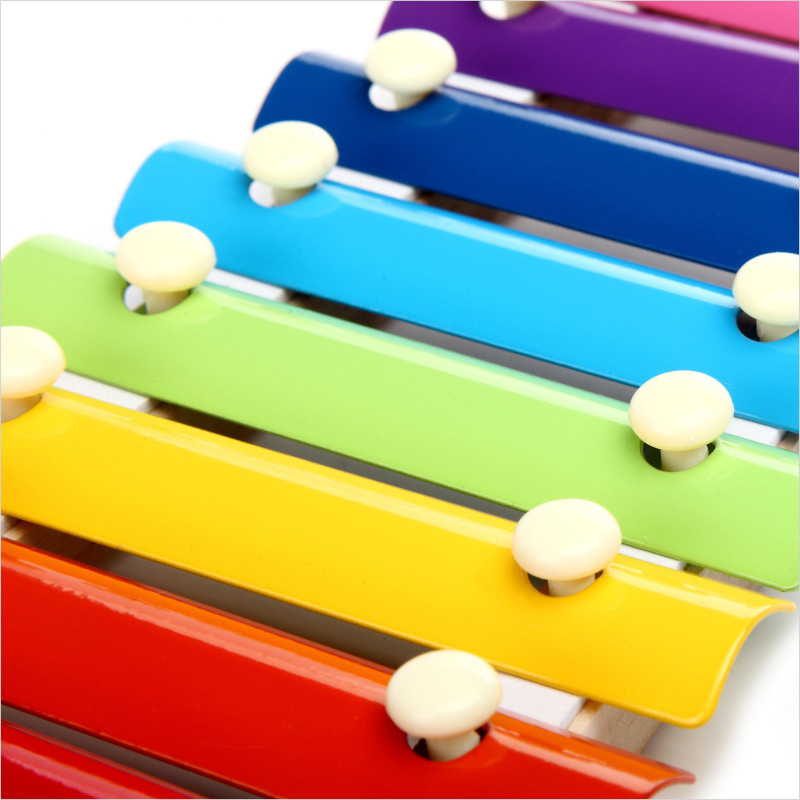 Wooden Kids Musical Percussion Instruments Toys Xylophone 8-Tone Instrumental Games Educational Toys