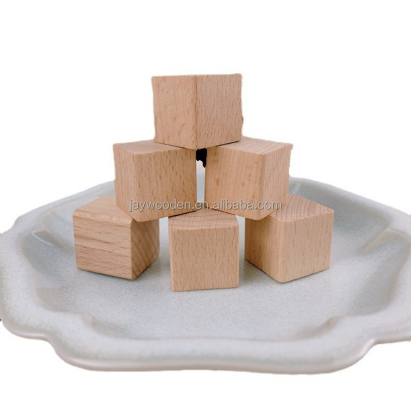 Wholesale Blank Wooden Dice Count DIY Dice Wooden Game Sieve Digital Carving Creative Patterns