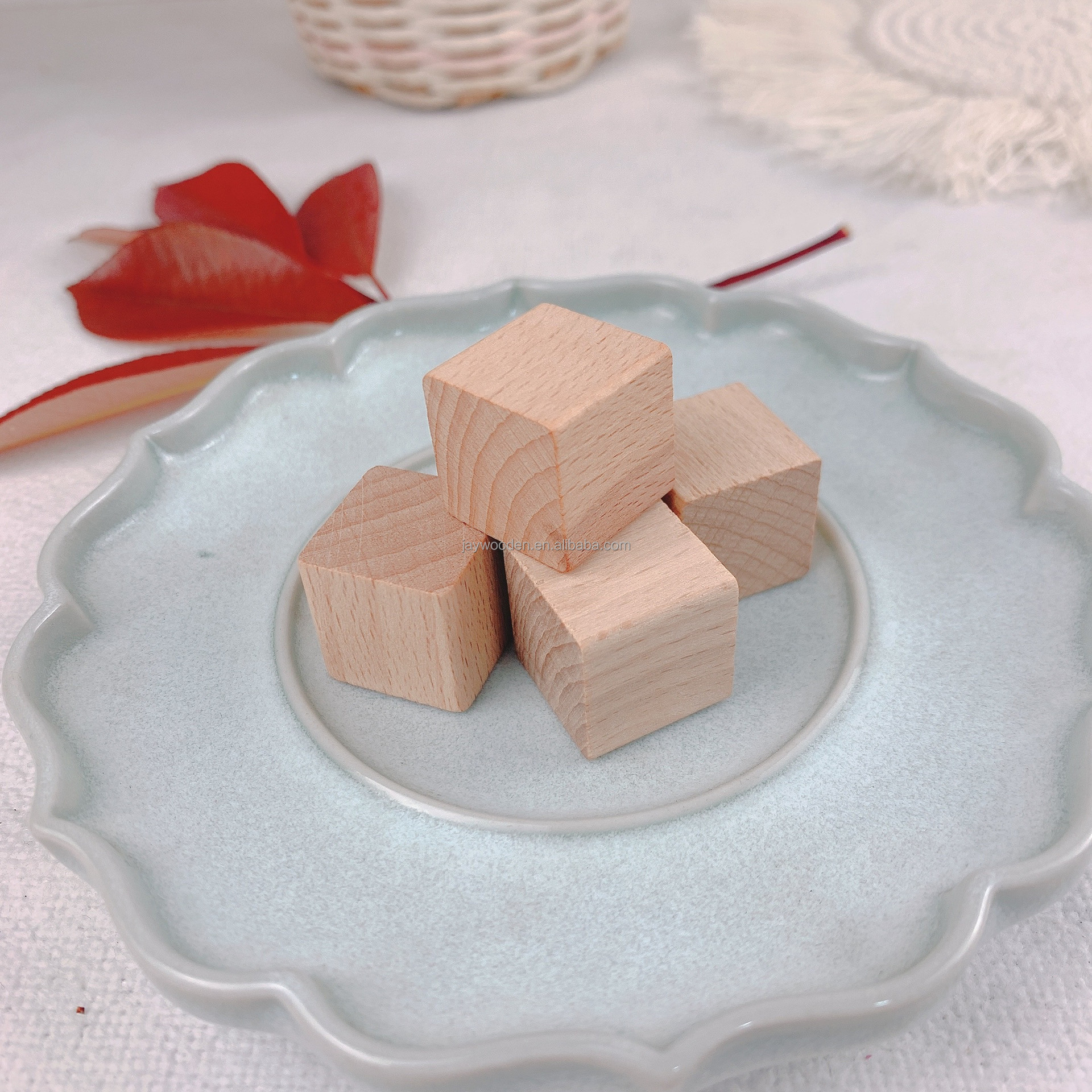 Wholesale Blank Wooden Dice Count DIY Dice Wooden Game Sieve Digital Carving Creative Patterns