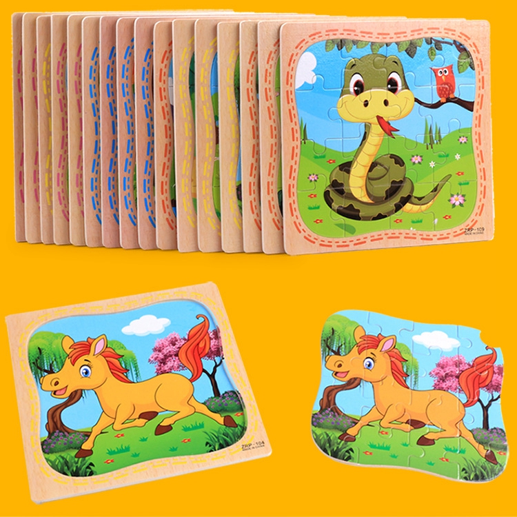Wooden Puzzle Animal Toy