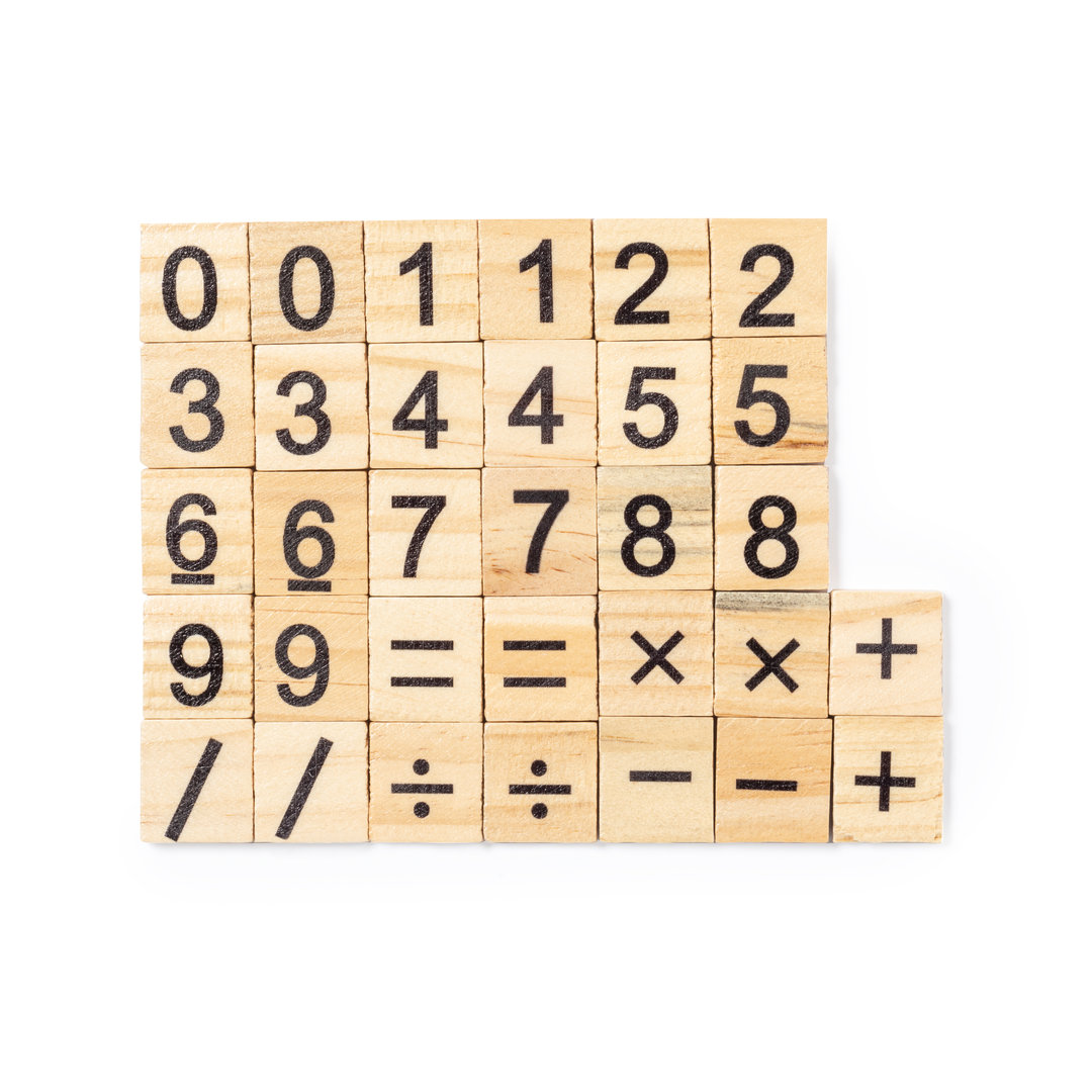 2024 Eco-Friendly Portable Wooden Game Set Math Calculation for Kids and Adults Promotional Gift Set in Cotton Bag