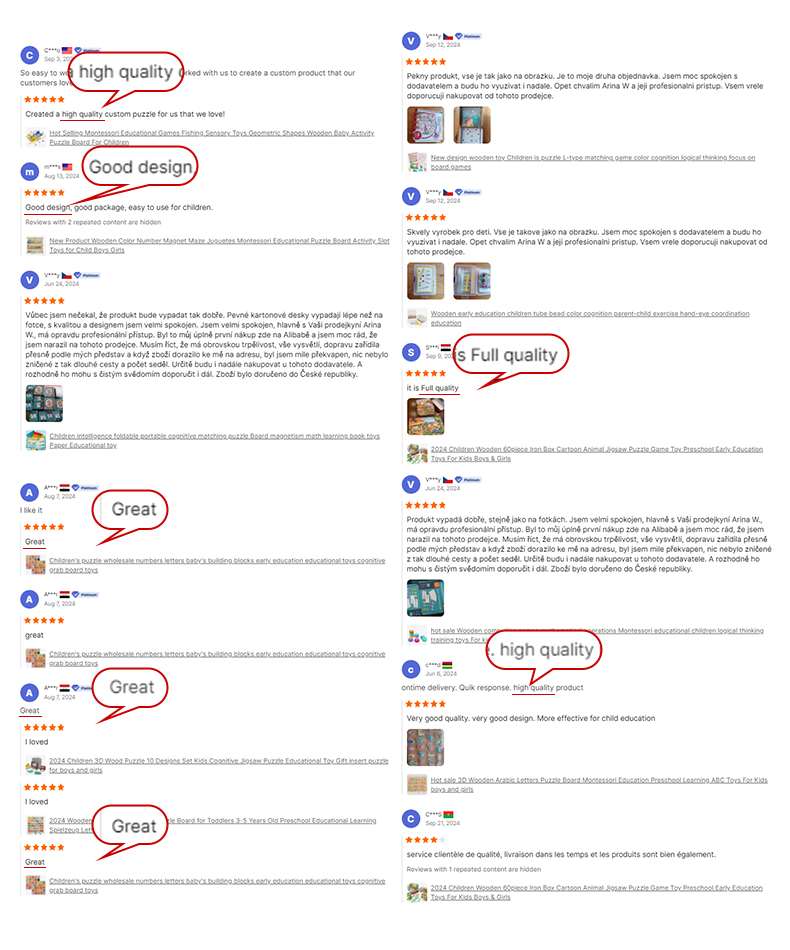 Positive Customer Reviews