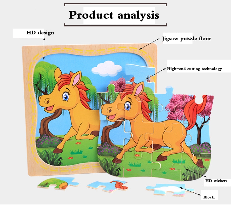 Wooden Puzzle Animal Toy