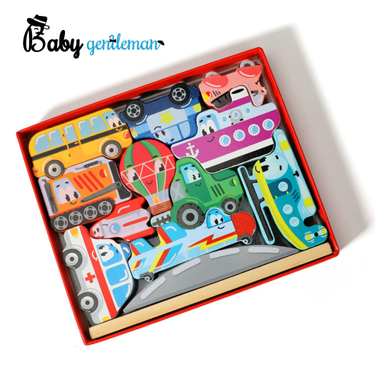 Hot Selling Educational Vehicle Balance Blocks Wooden Stacking Toy for Kids Z11121f