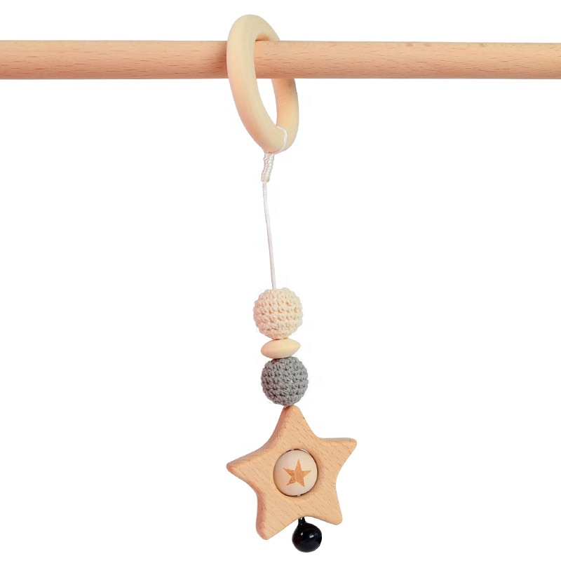 Cheap Price Non-Toxic Environmental Protection Sensory Wooden Baby Activity Play Gym Toys Gift Set for Picnic