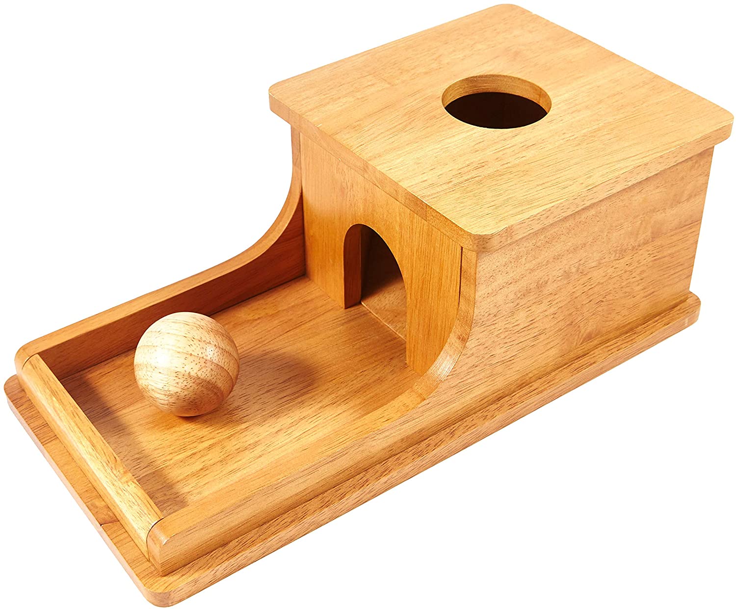 Montessori wooden toy side view
