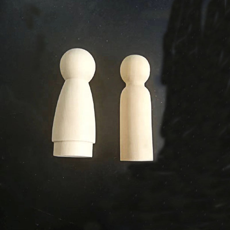 New Sale DIY Miniature Play Set Polished Wooden Wood Peg Doll for Children's Educational Wood Crafts