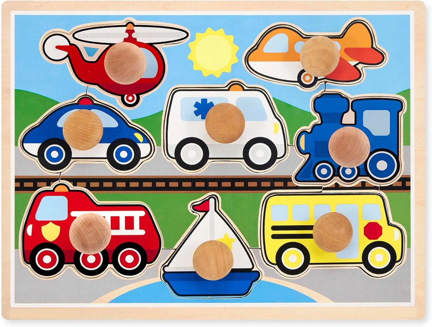 Wooden Peg Toy Fine Motor Skills