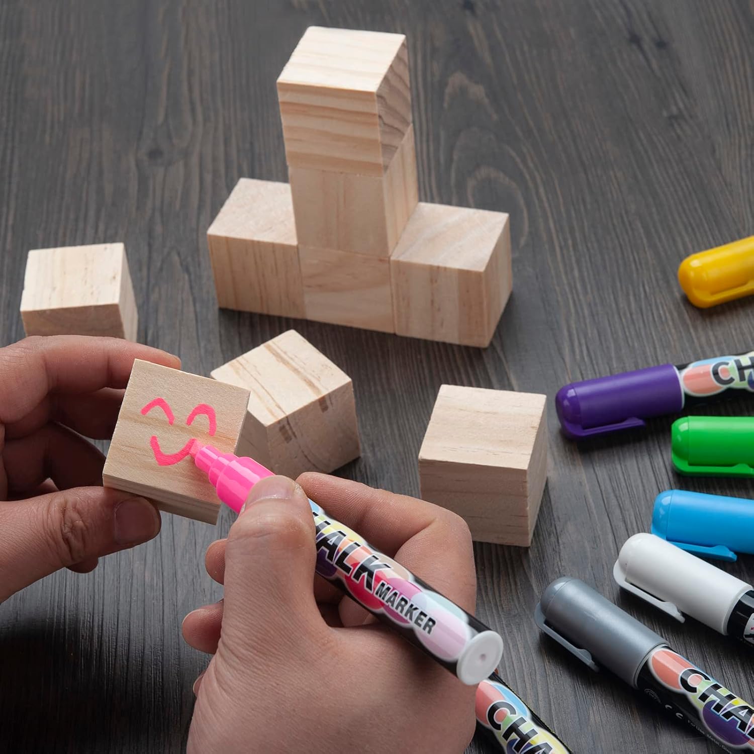 Paintable Wooden Cubes