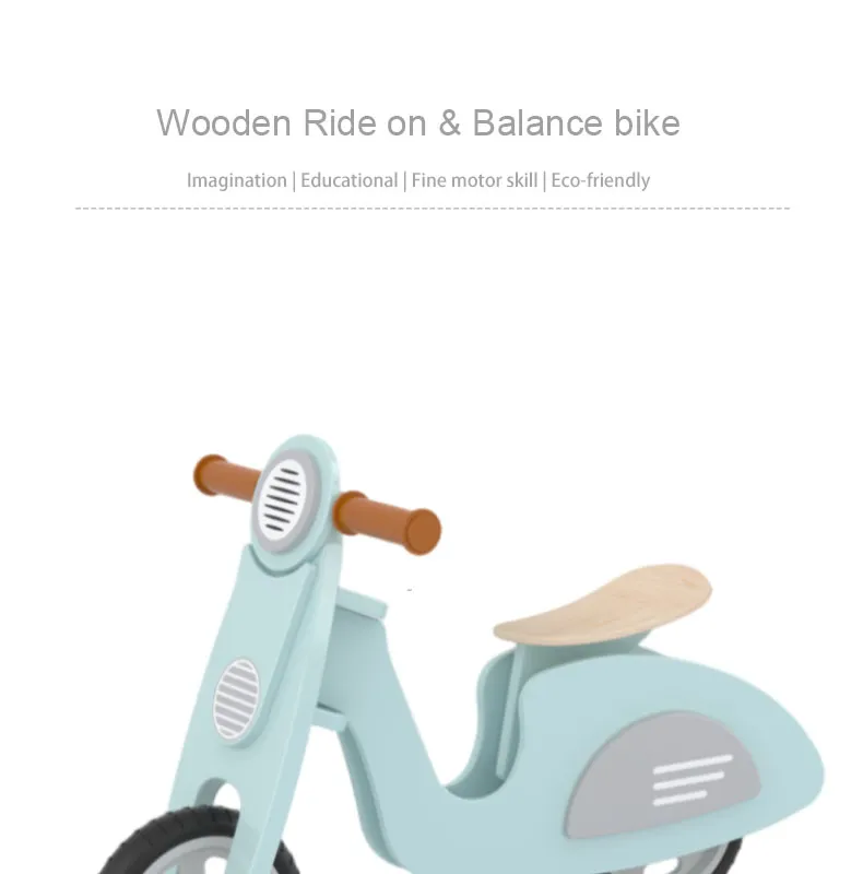 Durable Wooden Balance Bike for Kids - Perfect Toddler Toy