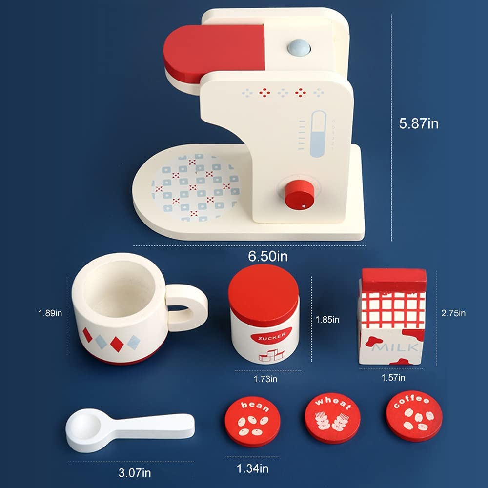 Wooden coffee machine features