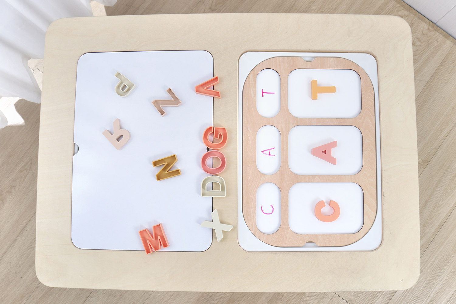 Montessori Early Education Multifunctional Sensory Cognition Color Size Matching Game Table Cognitive Board